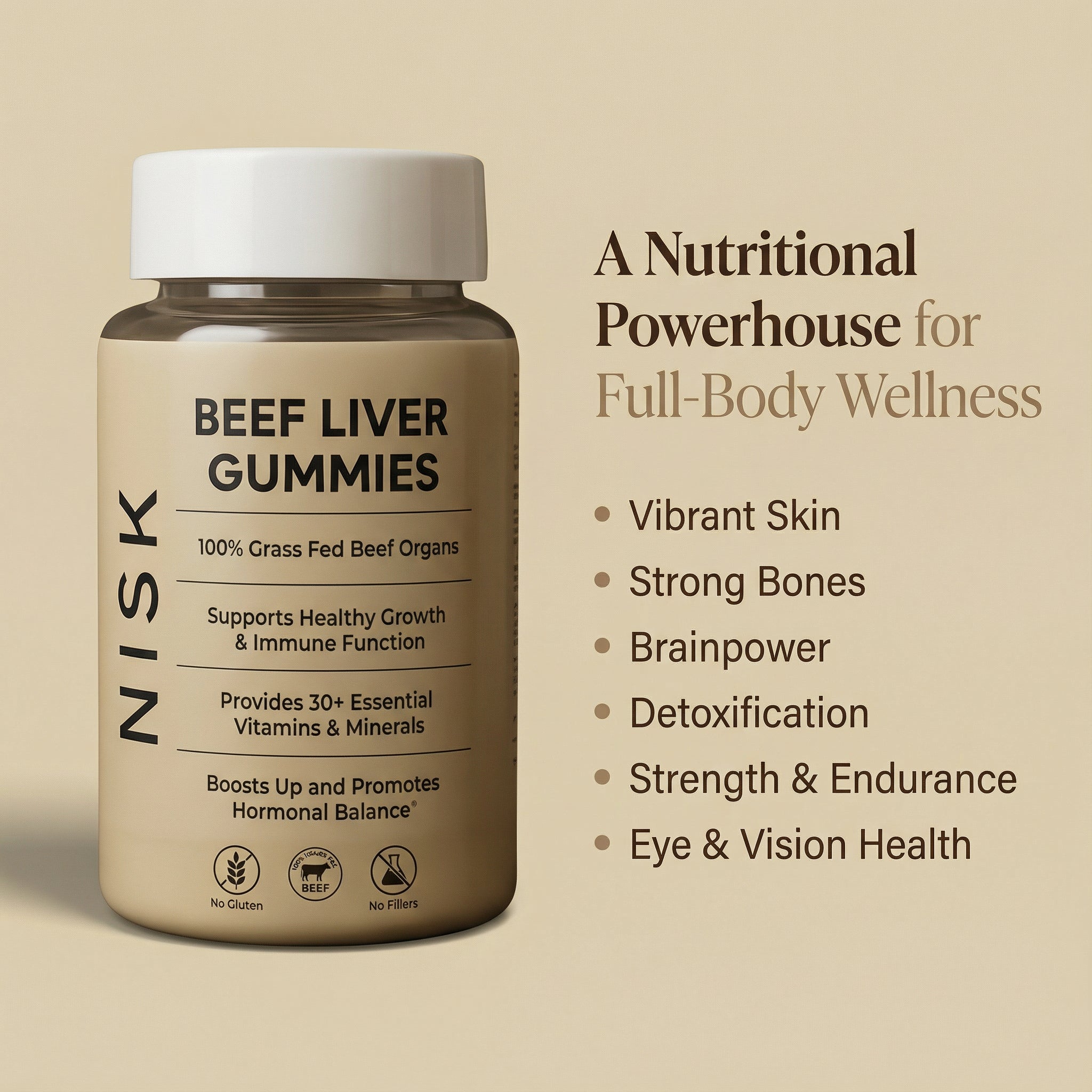 NISK Beef Liver Gummies