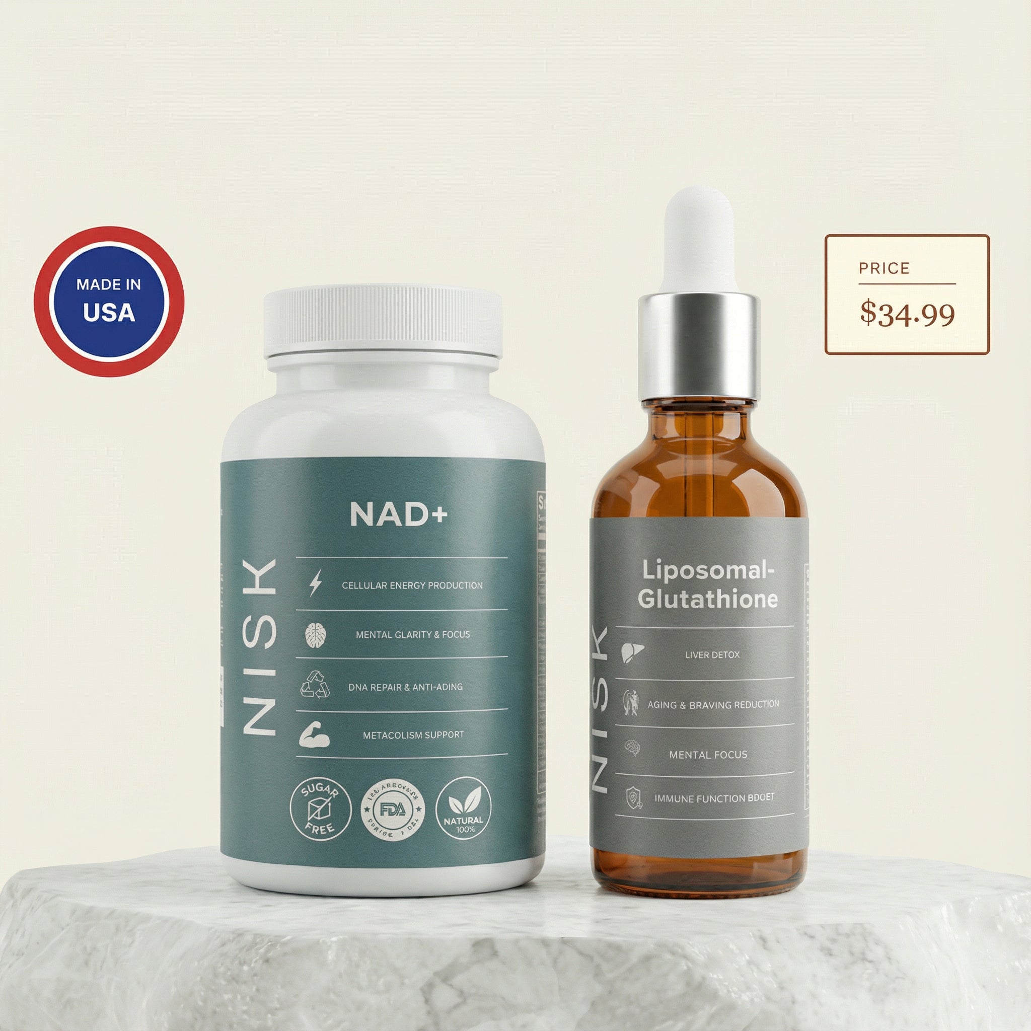 Liposomal Glutathione & NAD+